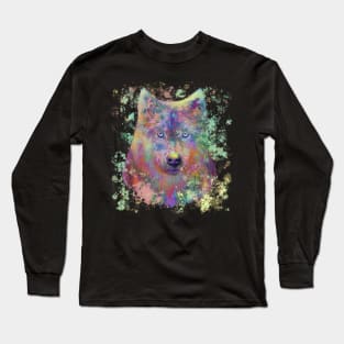 Painted Wolf Long Sleeve T-Shirt